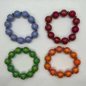 Set of 4 Multicolor Bracelets